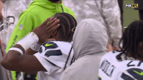 Fox NFL Broadcast Player Covering Face GIF
