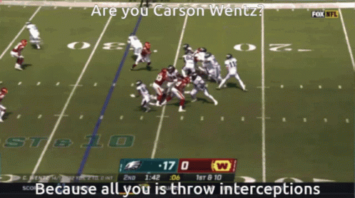 Fox NFL Broadcast with Are You Carson Wentz
