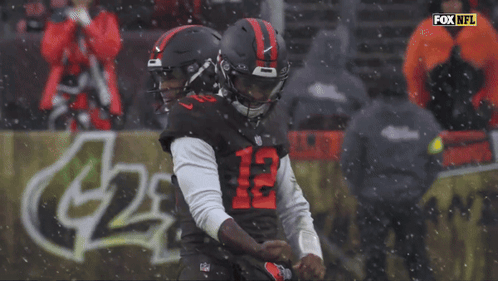 Fox NFL Football Game in Snow