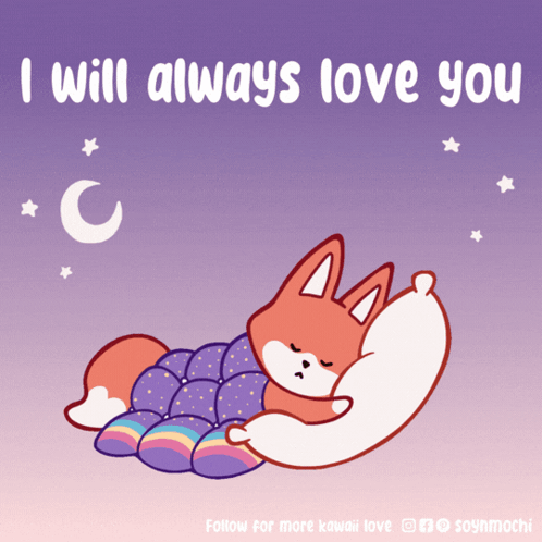 Fox Sleeping With I Will Always Love You