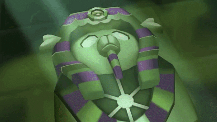 Fox The Mummy Waking Up Inside The Coffin GIF