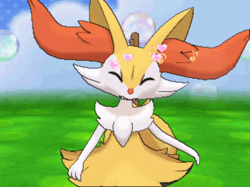 Fox With Hearts on Face