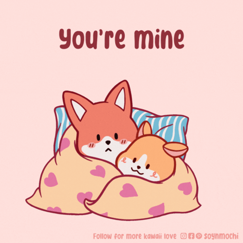 Foxes Sleeping Under Blanket Youre Mine