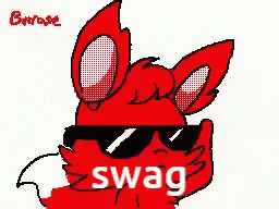Red Foxy Taking Off Sunglasses Swag GIF