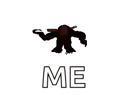Foxy From Five Nights At Freddy 'S Is Flying In The Air With The Words `` Me '' Written On It . GIF