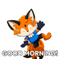 Foxy Orange Sticker GIF