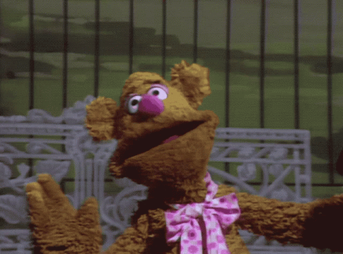 Fozzie Bear Falling Beaker Muppets GIF