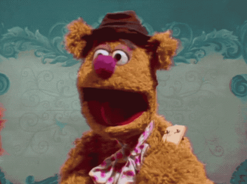 Fozzie Bear Muppet Pigs Attack GIF