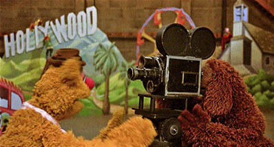 Fozzie Bear Rowlf Hollywood Roll GIF