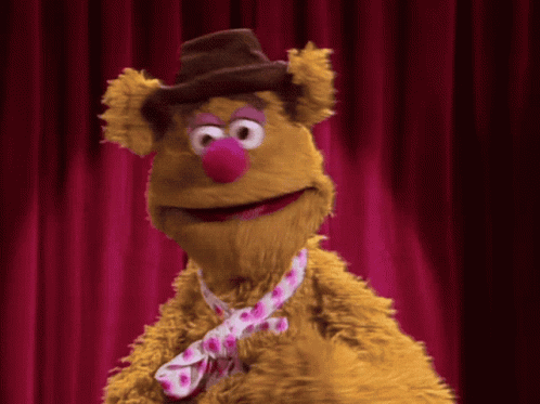 Fozzie Bear Second Thoughts GIF
