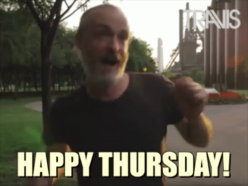 Fran Healy Happy Thursday Meme GIF