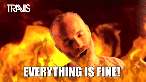 Fran Healy Near Meltdown In Denial GIF