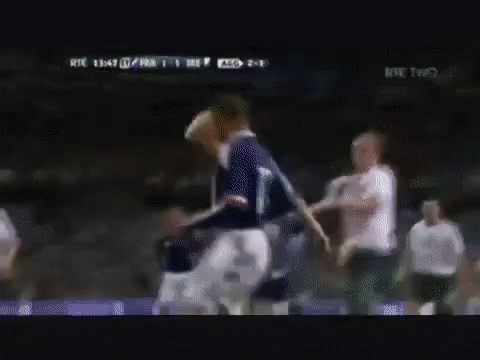 France and Ireland Soccer Game