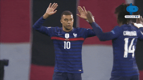 France National Football Team High Five GIF