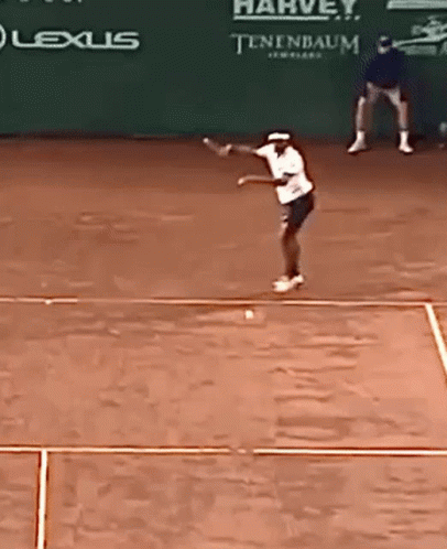 Frances Tiafoe Forehand Slice GIF