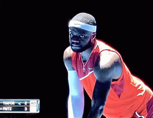 Frances Tiafoe Serve GIF