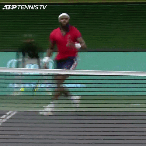Francis Tiafoe Giving The Middle Finger GIF