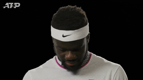 Francis Tiafoe Looking Up GIF