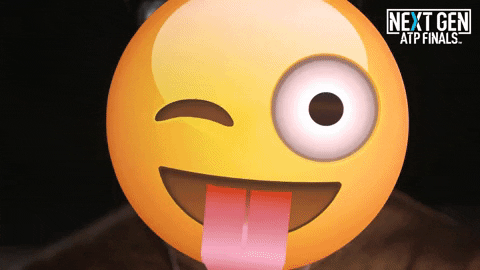 Francis Tiafoe Pulling Tongue Out Emoji GIF