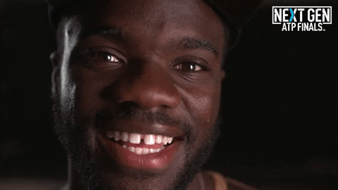 Francis Tiafoe Smiling GIF