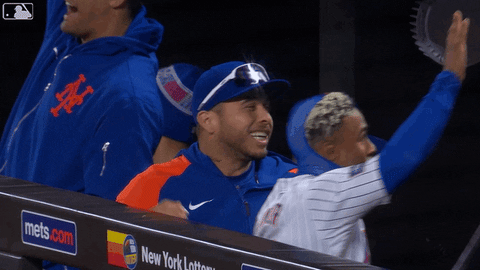Francisco Alvarez Celebrating In Sideline GIF
