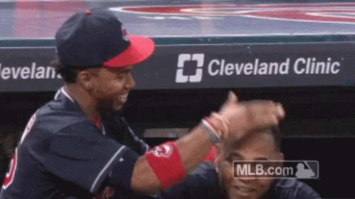 Francisco Lindor Brushing Hair GIF