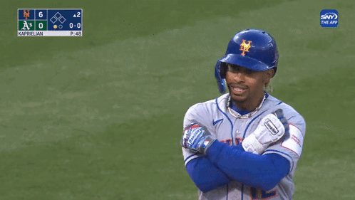 Francisco Lindor Hugging Brandon Nimmo GIF