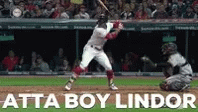 Francisco Lindor Indians Swing GIF