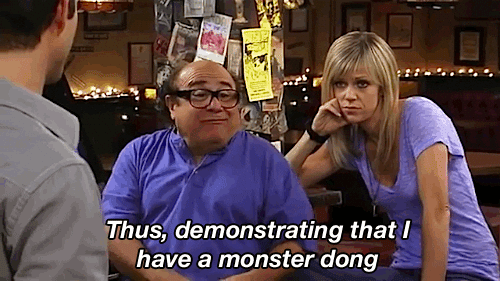 Frank Reynolds Cheerfully Telling Story GIF