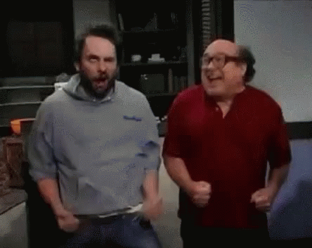 Frank Reynolds Happy Dance GIF