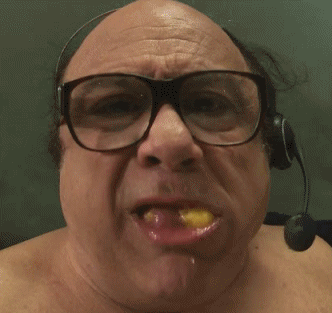 Frank Reynolds Over Eating GIF