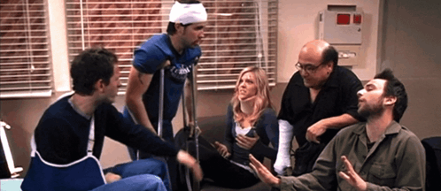 Frank Reynolds Talking To Friends GIF
