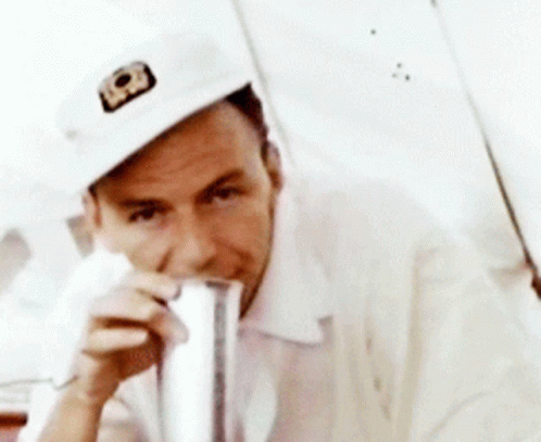 Frank Sinatra Drinking GIF