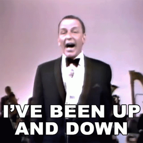 Frank Sinatra Up And Down GIF
