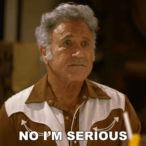 Frank Stallone No Im Serious GIF