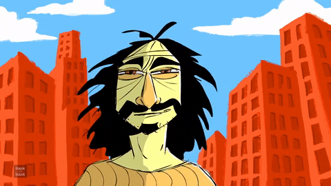 Frank Zappa Cartoon Pop Art GIF