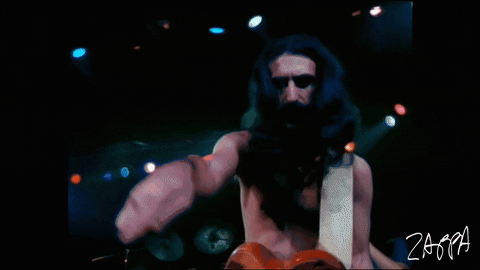 Frank Zappa Concert Rolling Reaction GIF