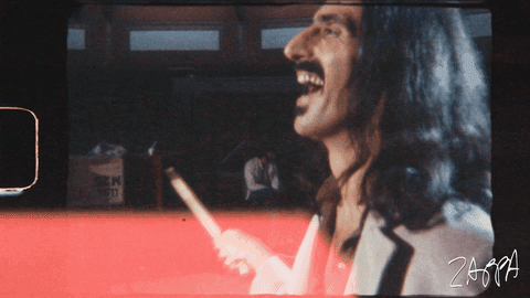 Frank Zappa Conducting Music Band GIF
