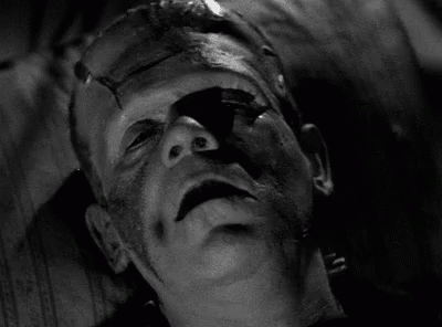 Sad Frankenstein Asking Why Old Clip GIF