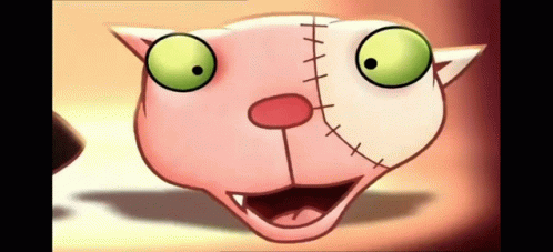 Frankenstein Cat Animated Art GIF