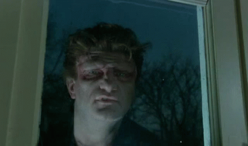 Frankenstein Eddie Mitchell Peeking At Window GIF