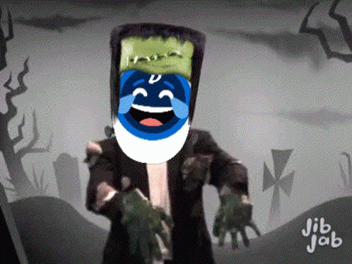 Frankenstein Monster Dancing Face Swap GIF