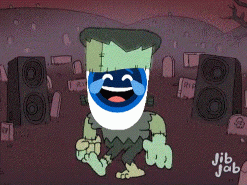 Dancing Frankenstein Monster Cartoon GIF