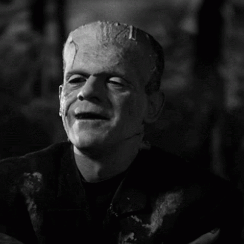 Frankenstein Monster Innocent Smile GIF
