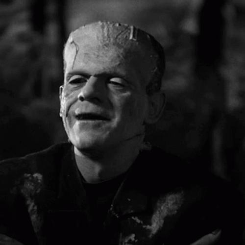 Frankenstein Monster Innocent Smile GIF