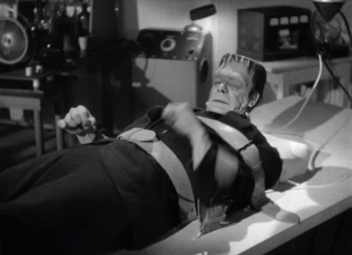 Frankenstein Monster Trying To Escape GIF