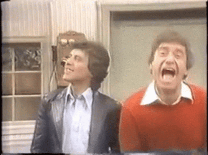 Frankie Valli With Pie In The Face GIF