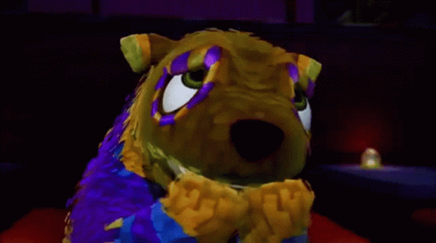 Franklin Fizzlybear Scared Nail Biting GIF