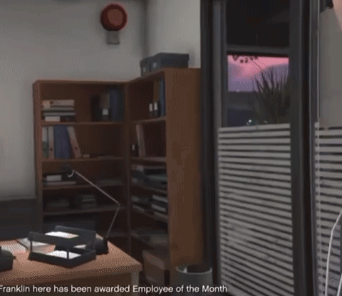 Franklin Has Been Awarded Employee Of The Month GIF