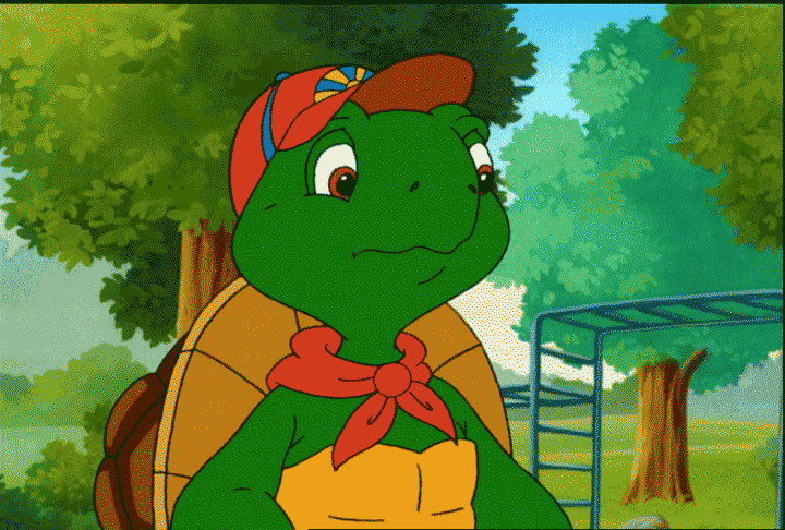 Franklin The Turtle Shrugs GIF